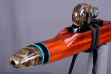 Pernambuco  Native American Flute, Minor, Mid G-4, #K25G (1)